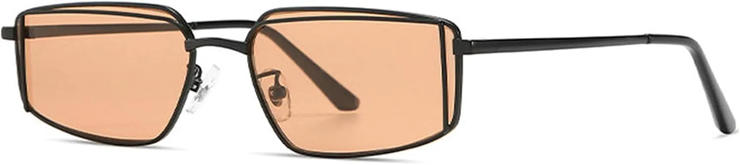 

Солнцезащитные очки Willochra в форме неправильного прямоугольника, оранжевые, для женщин, ретро 90-х, маленькая узкая квадратная оправа, защита UV400, F27, Yellow