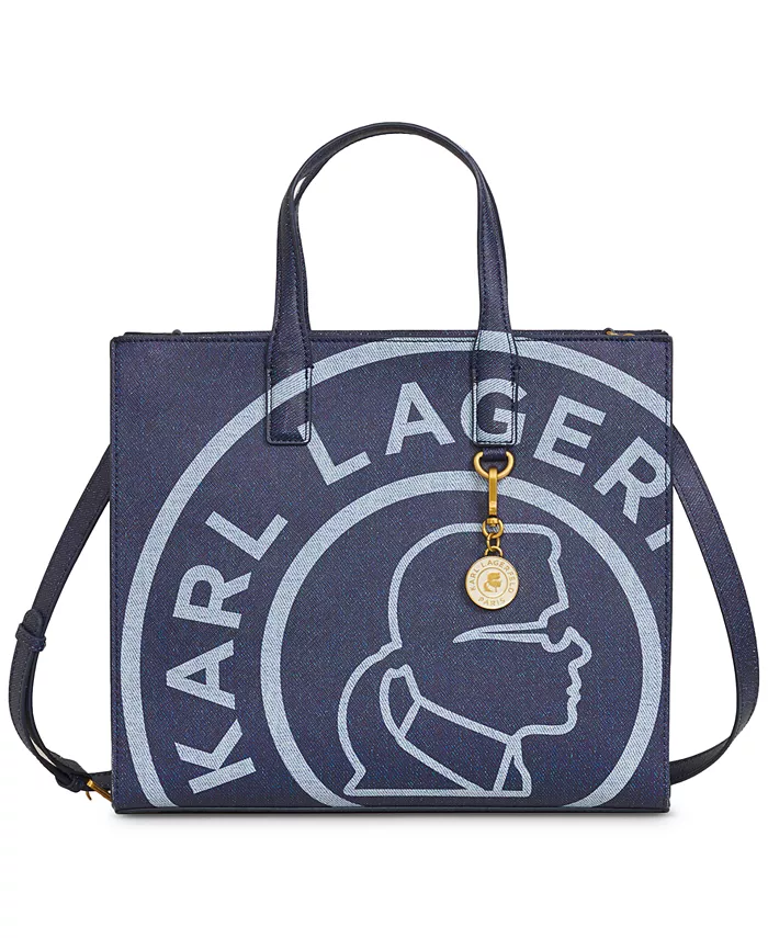 

Новая сумка-тоут Medium KARL LAGERFELD PARIS, синий