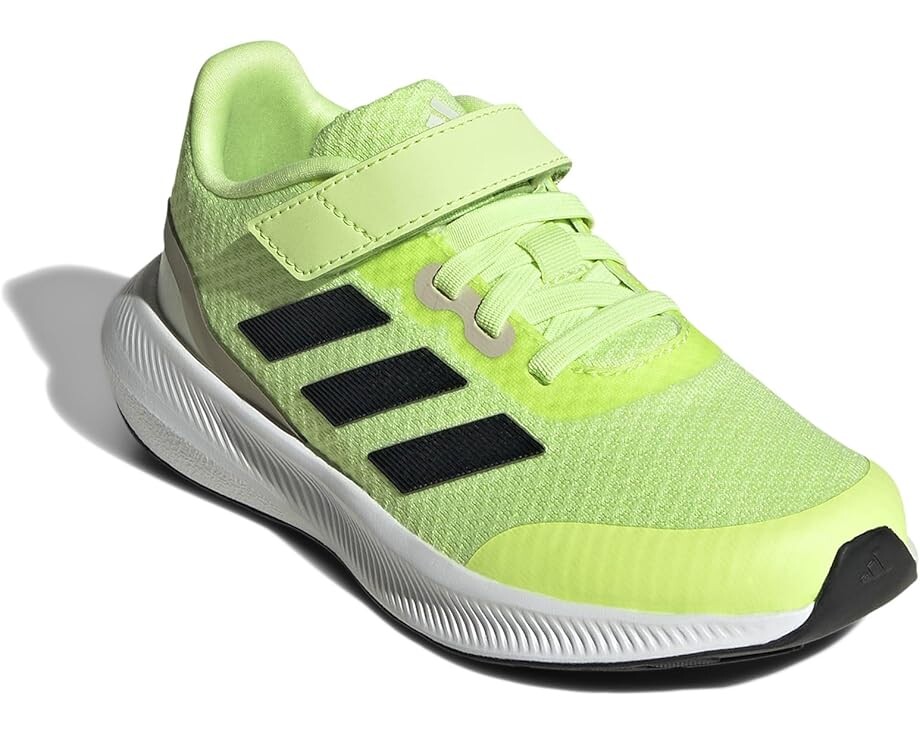 

Кроссовки adidas Kids Run Falcon 3.0 Elastic, цвет Green Spark/Black/Putty Grey