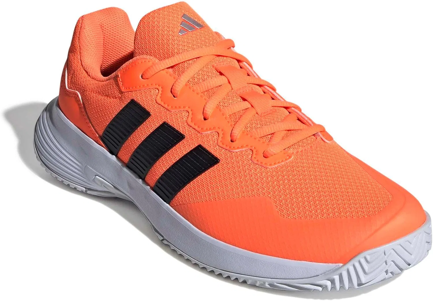Мужские теннисные кроссовки Adidas Gamecurt 2, Lucid Orange Core Black Silver Met — фото 3
