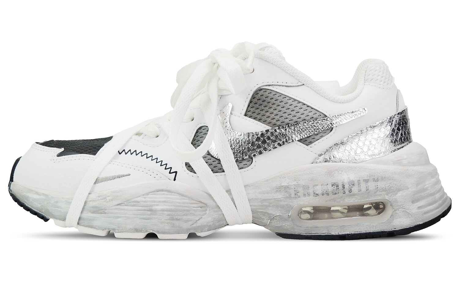 

Кроссовки Air Max Fusion женские с низким верхом, белые Nike