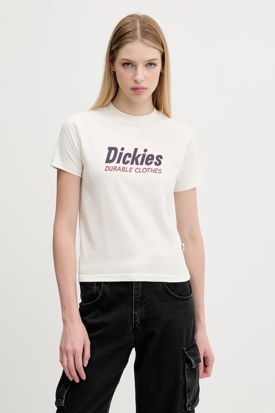 

Хлопковая футболка Dickies, бежевый