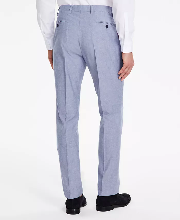 Мужские брюки Modern-Fit TH Flex Stretch Chambray для костюма Tommy Hilfiger, синий — фото 3
