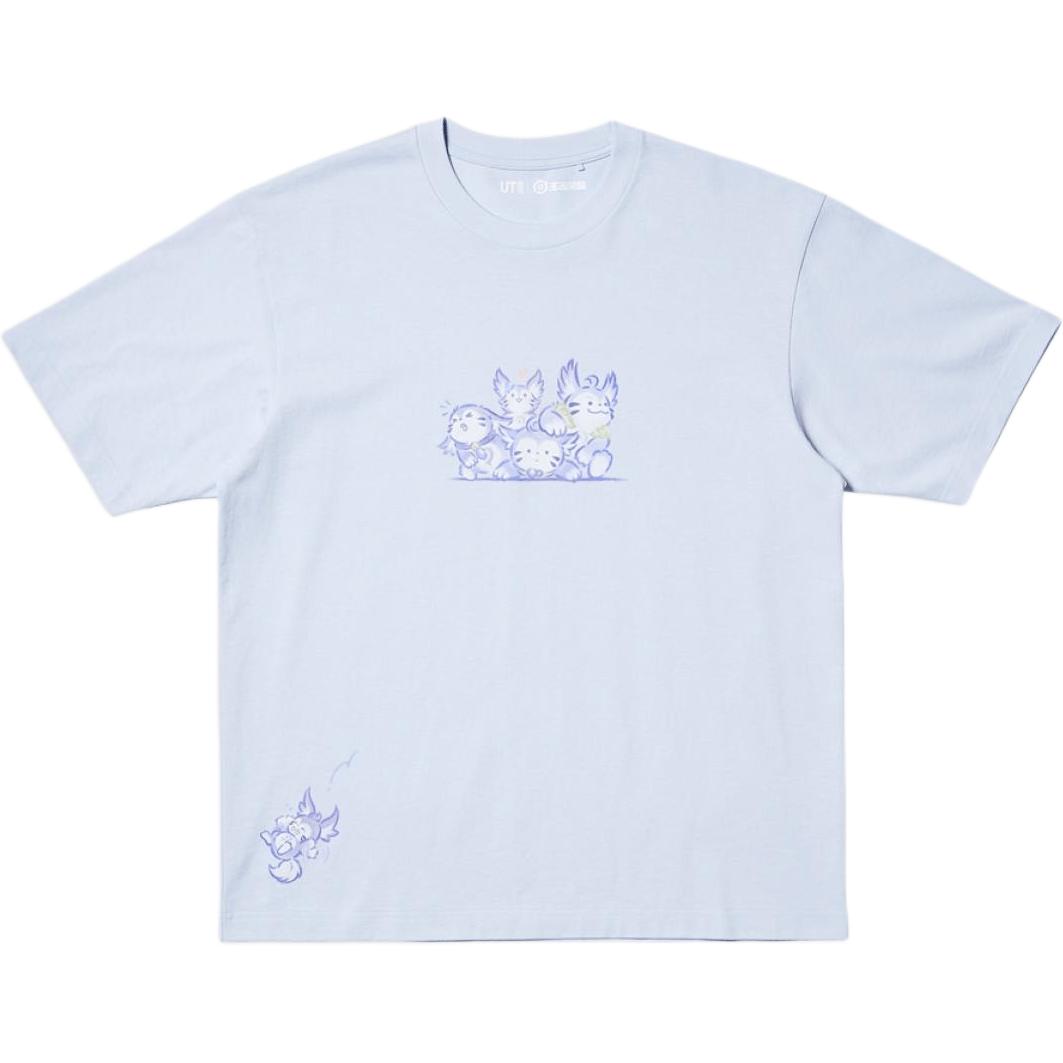 

UNIQLO Футболка WANGZHERONGYAO,LIANMINGKUAN Glory Of Kings совместная модель SS25 унисекс Light Blue, Синий, UNIQLO Футболка WANGZHERONGYAO,LIANMINGKUAN Glory Of Kings совместная модель SS25 унисекс Light Blue