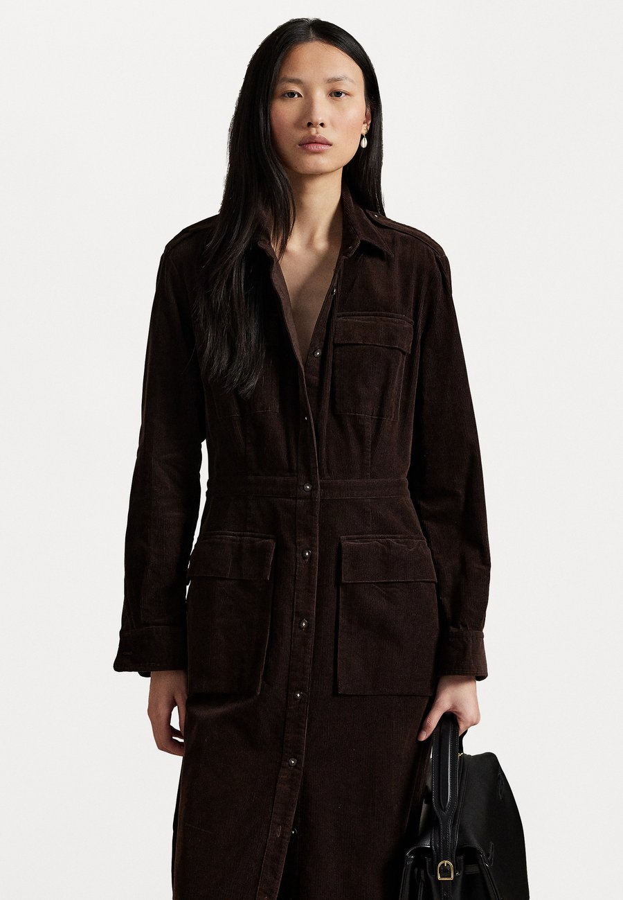 

Платье Polo Ralph Lauren COTTON CORDUROY SHIRTDRESS, Dark Beech/Dark Brown