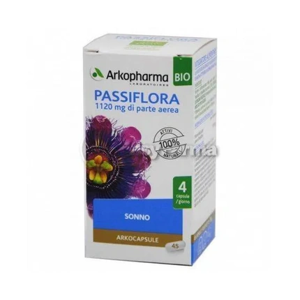 

Bio Passiflora 11200 мг Di Parte Aerea 45 Arkocapsule - травяная добавка Arkopharma