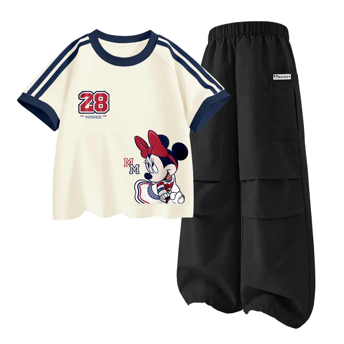Casual Sportswear 2 Piece Set Kids' Disney, di sports numbers k almond белый+dihu long hook-and-loop k черный