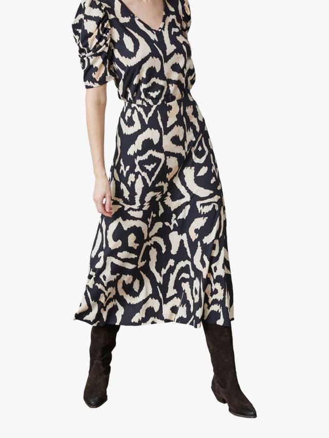 

Геометрическая миди-юбка Vya Sisters Point, Black/Cream