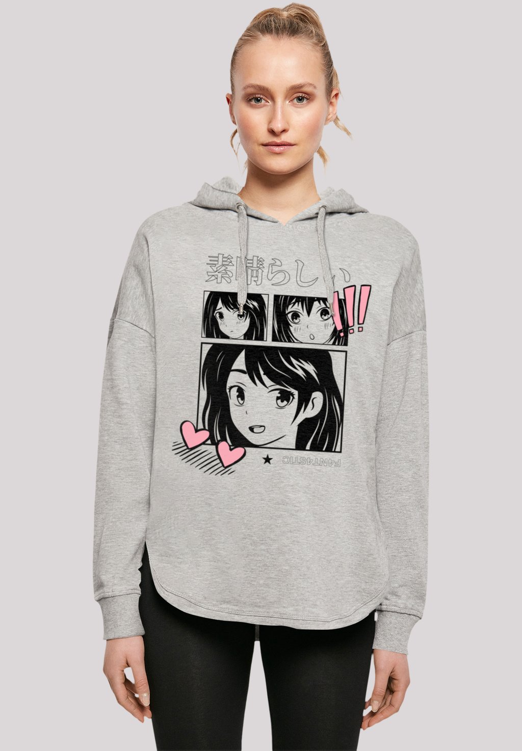 

Толстовка MANGA ANIME JAPAN GRAFIK - Hoodie F4NT4STIC, серый