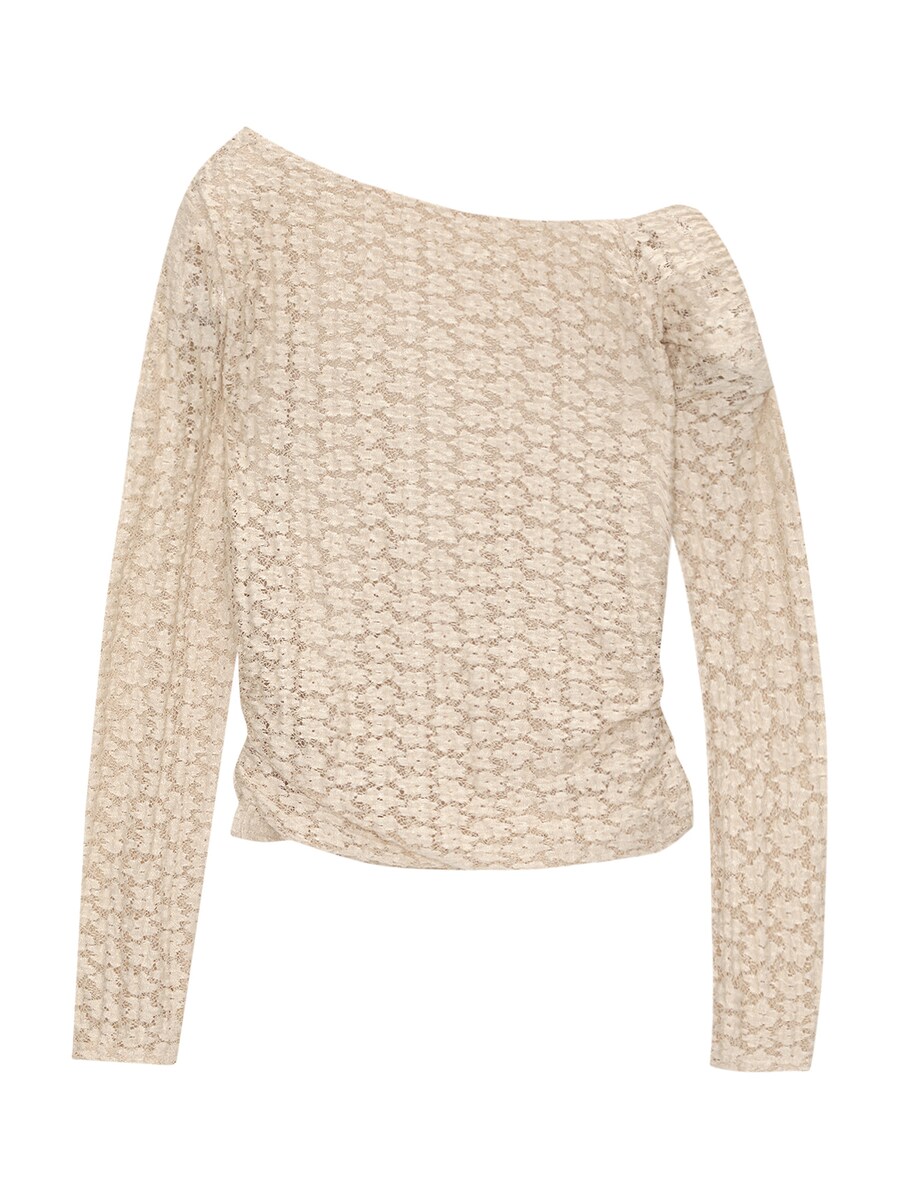 

Лонгслив Pull&Bear Shirt, бежевый