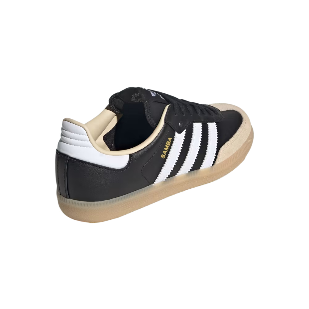 Детские кроссовки SAMBA OG Low Top для подростков Adidas Originals, черный/бежевый — фото 4