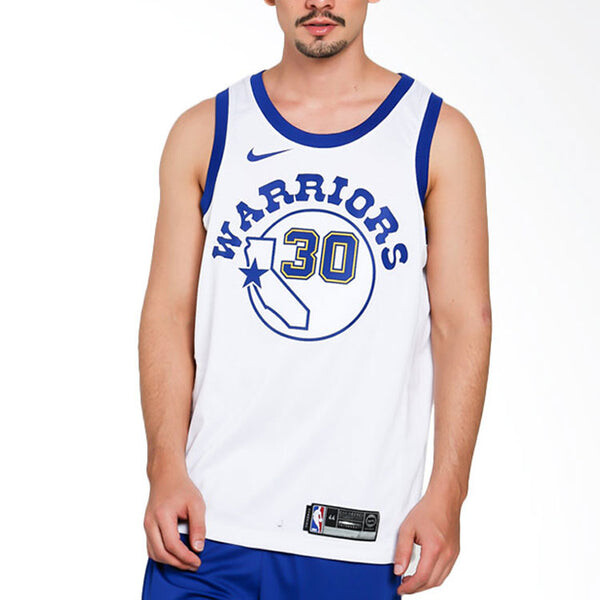 Спортивная футболка golden state warriors curry 30 white hardwood classic swingman jersey Nike, белый — фото 3