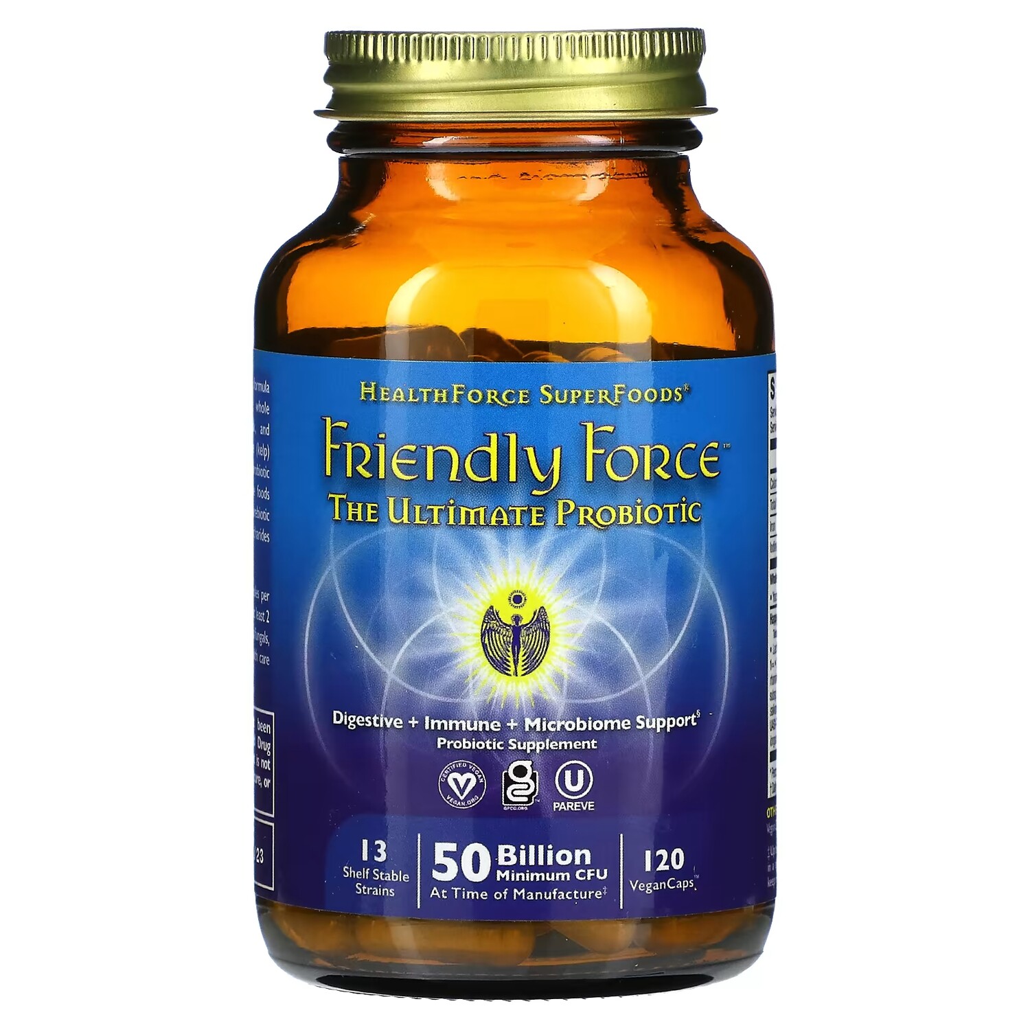 

Пробиотик HealthForce Superfoods Friendly Force The Ultimate Probiotic, 120 капсул (25 миллиардов КОЕ на капсулу)