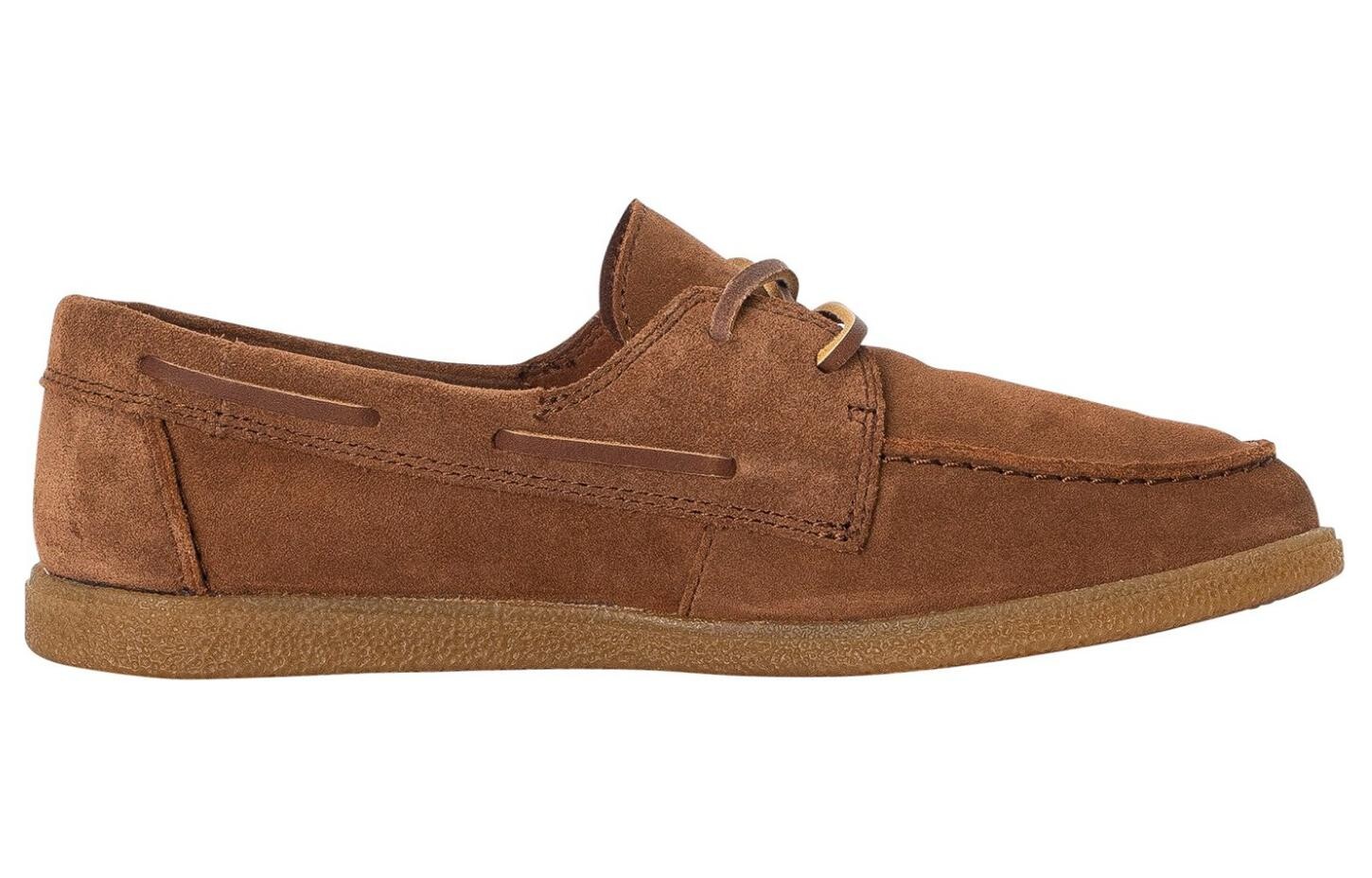 Лодочные туфли мужские коричневые Clarks — фото 2
