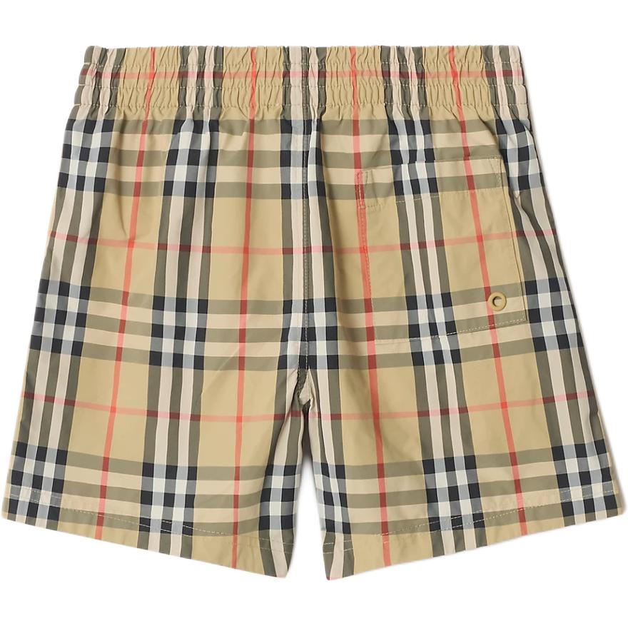 Приталенный купальник для детей на лето Burberry, sandy бежевый — фото 3