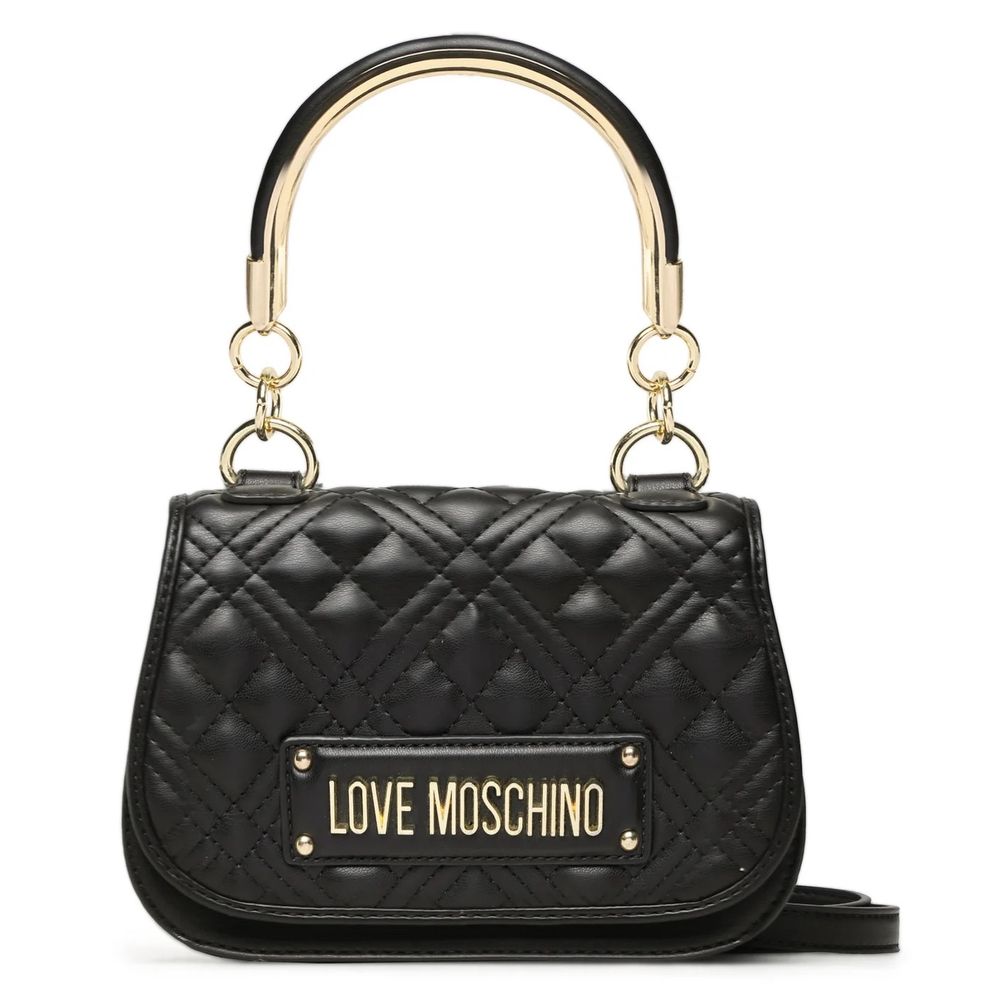 

Шикарная стеганая сумка из искусственной кожи LOVE MOSCHINO, черный