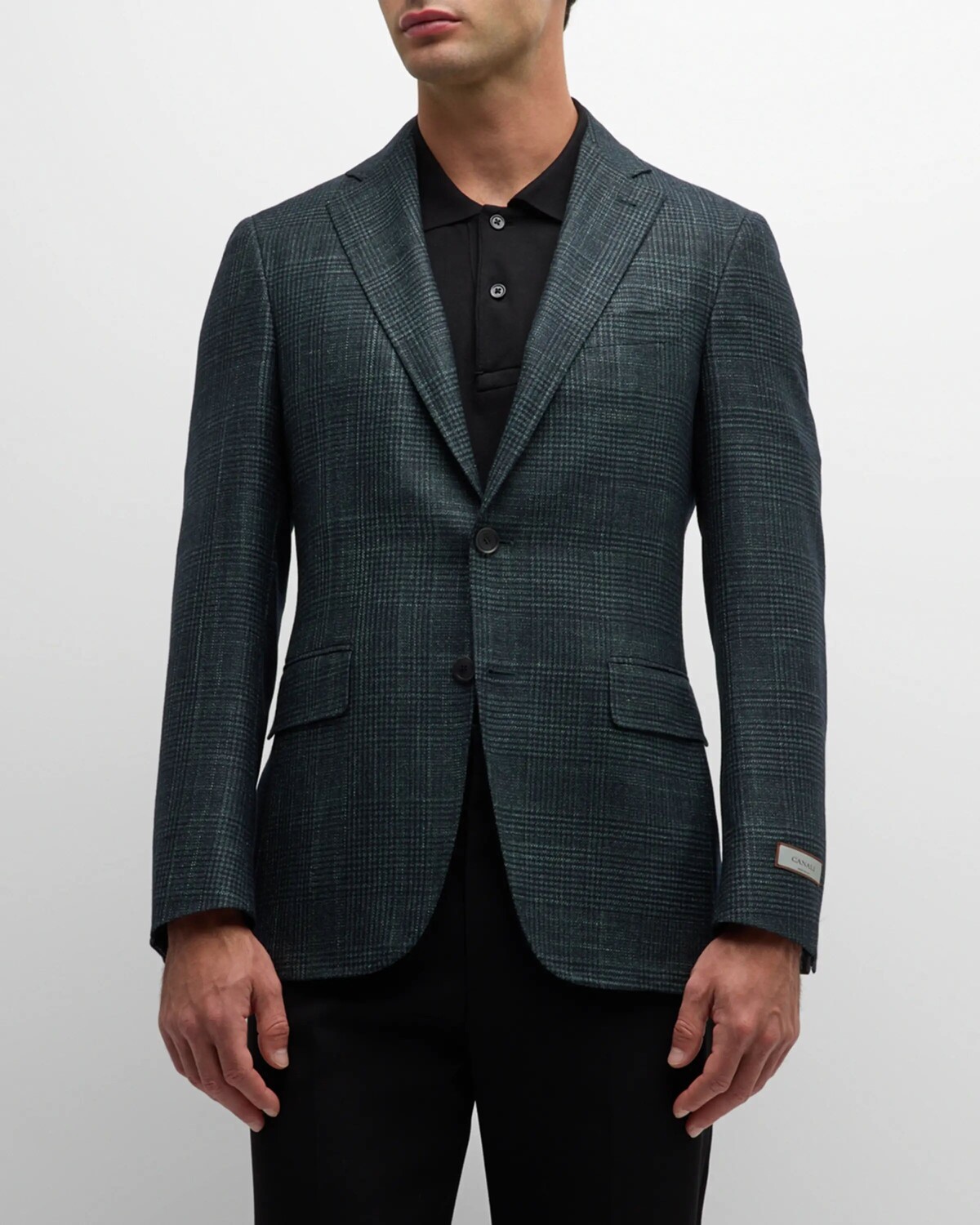 

Мужское спортивное пальто «Принц Уэльский» Canali, цвет Green