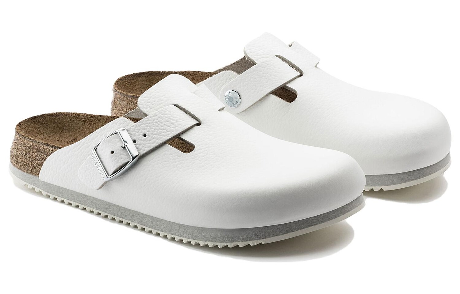 Мюли Birkenstock Boston Super Grip унисекс, белый — фото 3