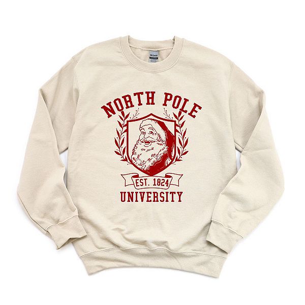 

Свитшот Santa North Pole University Simply Sage Market