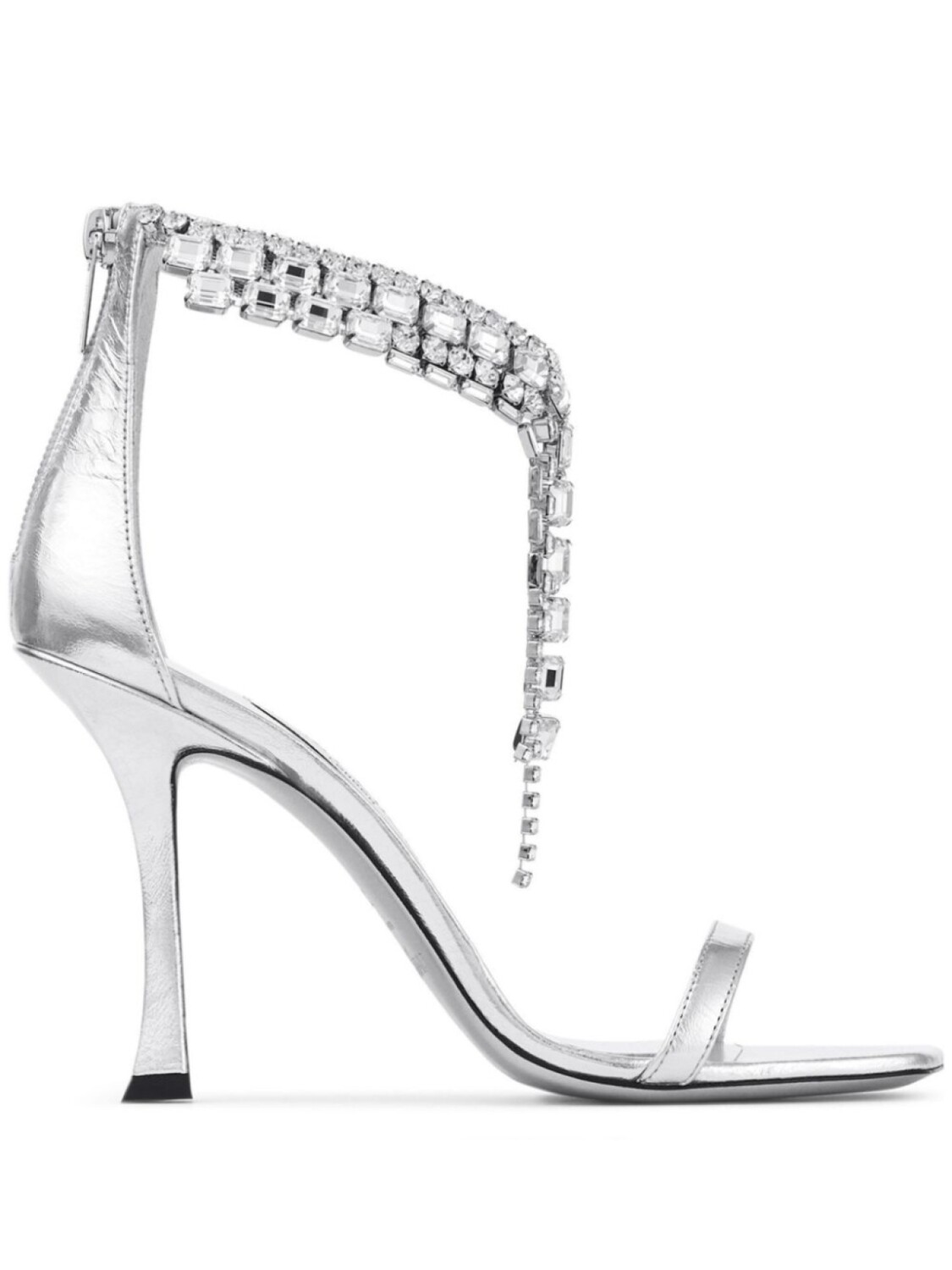 Босоножки Verity 100 Jimmy Choo, серебряный