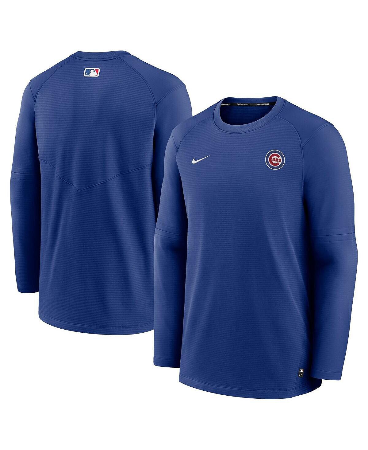 

Мужская футболка с длинным рукавом и логотипом Royal Chicago Cubs Authentic Collection Performance Nike