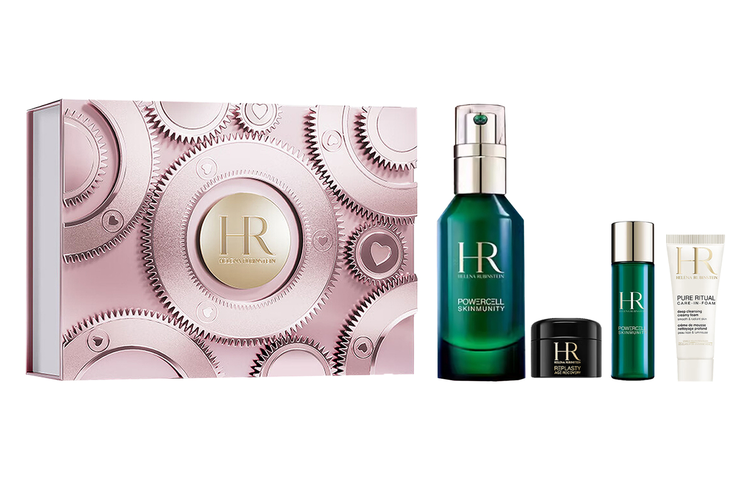 

HELENA RUBINSTEIN Набор для ухода за кожей Green Treasure Bottle Serum Sample Box, увлажняющий восстанавливающий комплект из четырех предметов