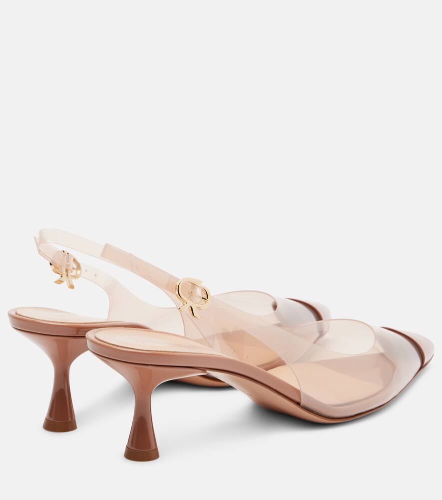 Туфли-лодочки Diana 55 на тонком ремешке Gianvito Rossi, Praline+Praline — фото 2