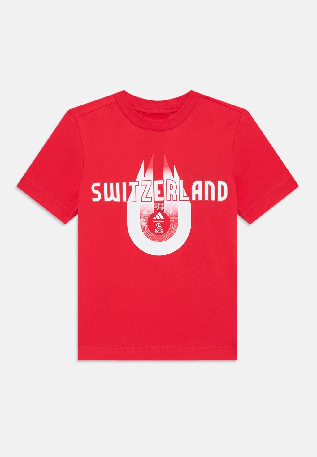 

Футболка с принтом SWITZERLAND UNISEX Adidas Performance, красный