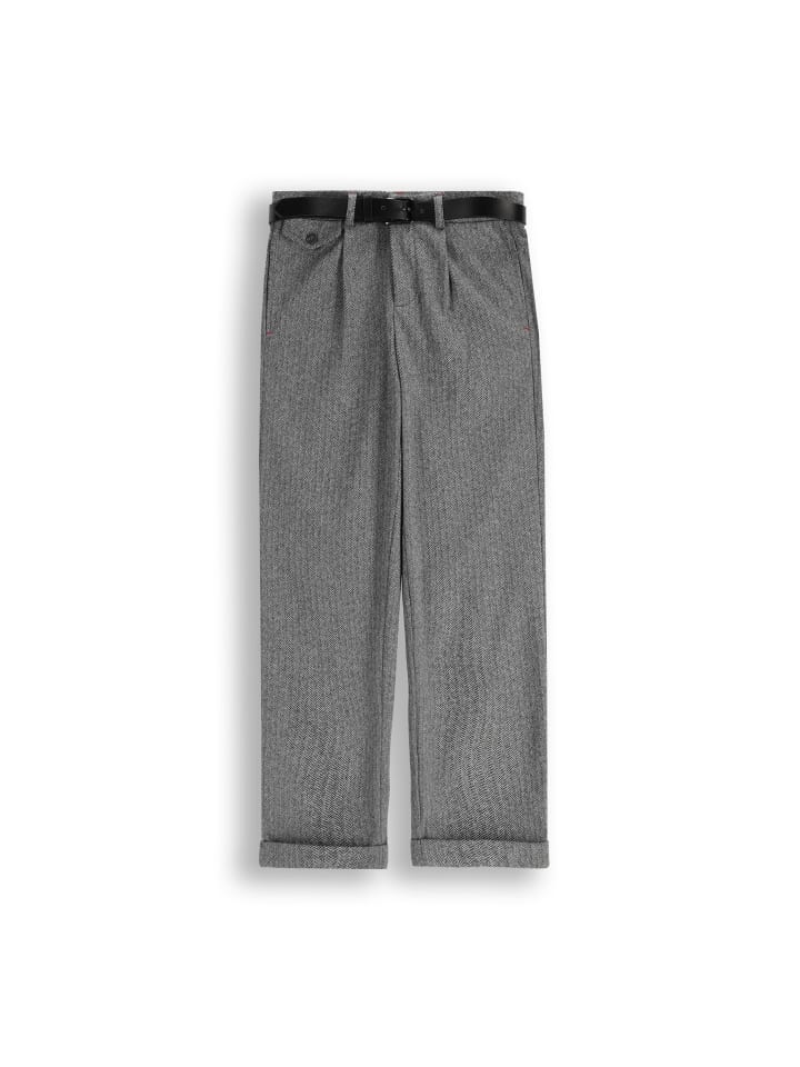 

Coccodrillo Элегантные брюки с поясом серого цвета