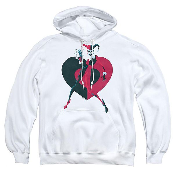 

Толстовка с капюшоном для взрослых с изображением Бэтмена и едва ли сердцем Licensed Character