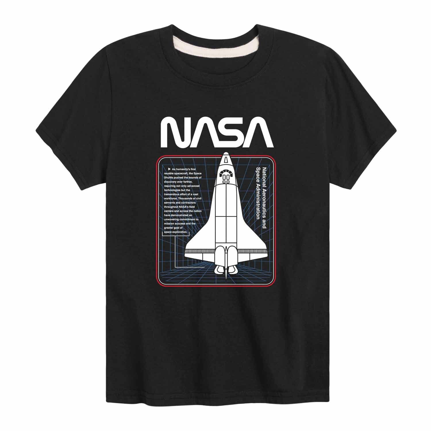 

Футболка с космическим рисунком для мальчиков 8–20 лет NASA Shuttle NASA