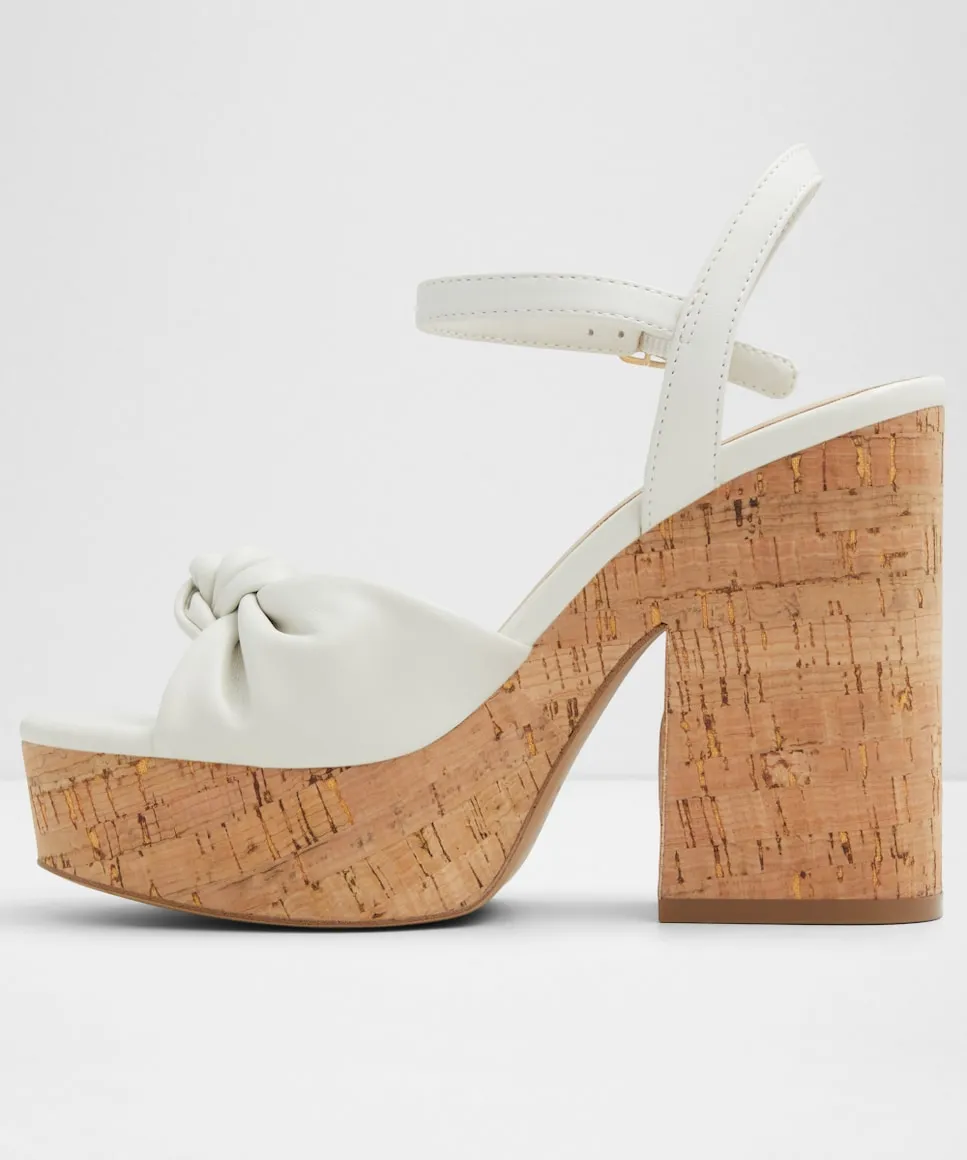 Женские босоножки на квадратном каблуке Aldo, белый — фото 3