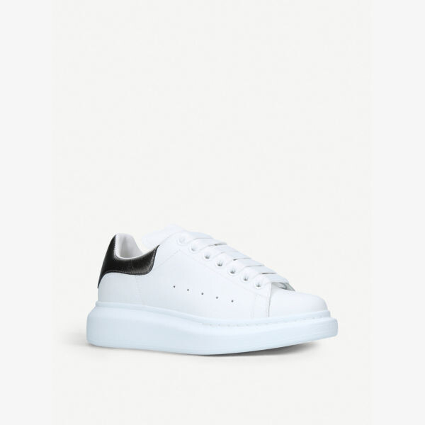 Женские кожаные кроссовки на платформе Runway Alexander Mcqueen, черный — фото 3