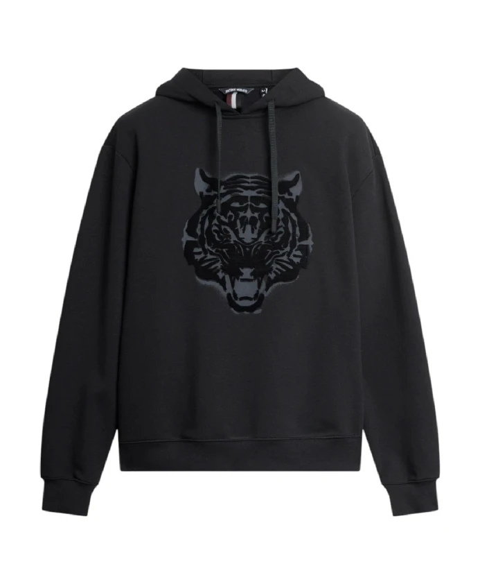 

Толстовка с изображением тигровой морды Antony Morato, черный