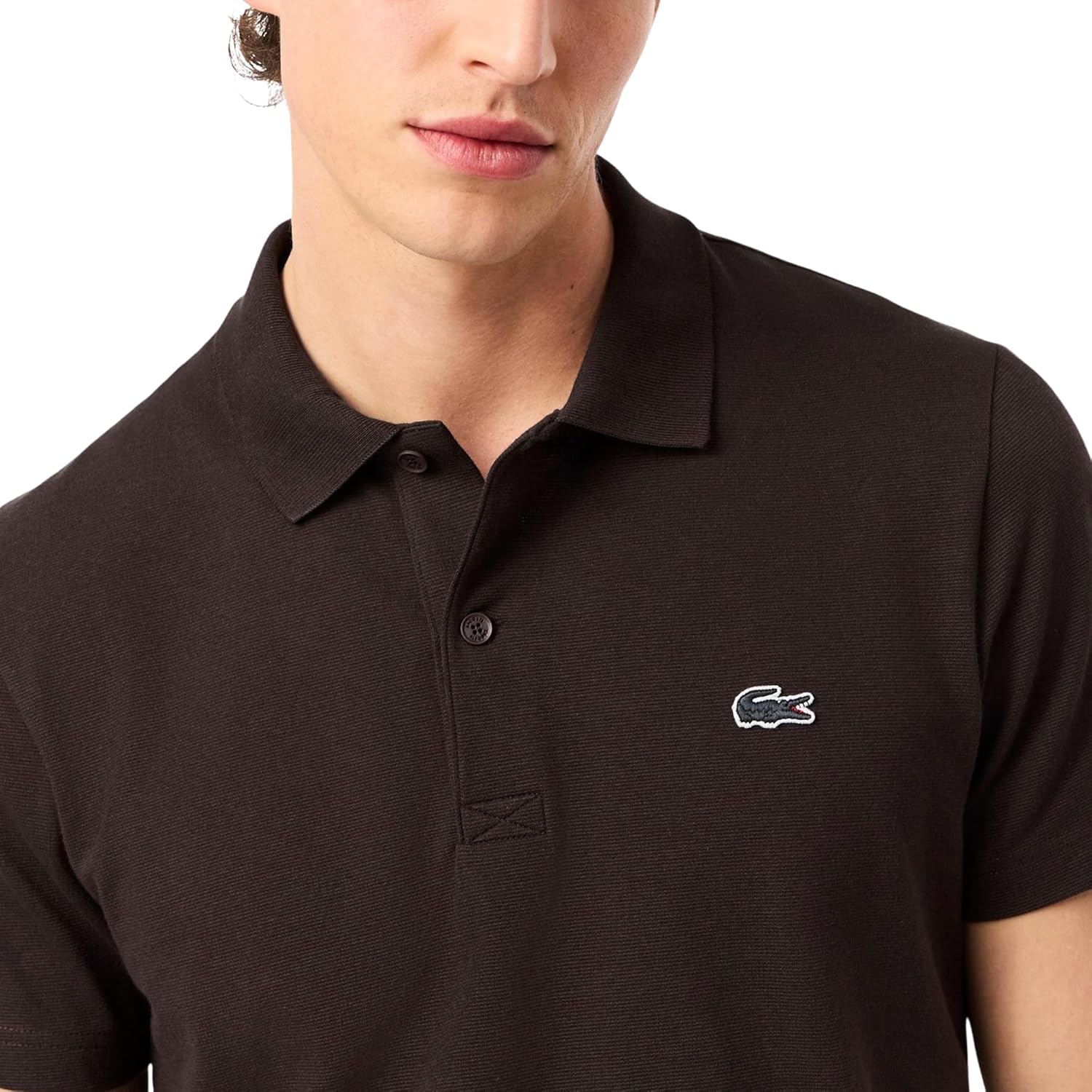 Lacoste мужская поло Regular Fit из хлопкового микса, Port — фото 2