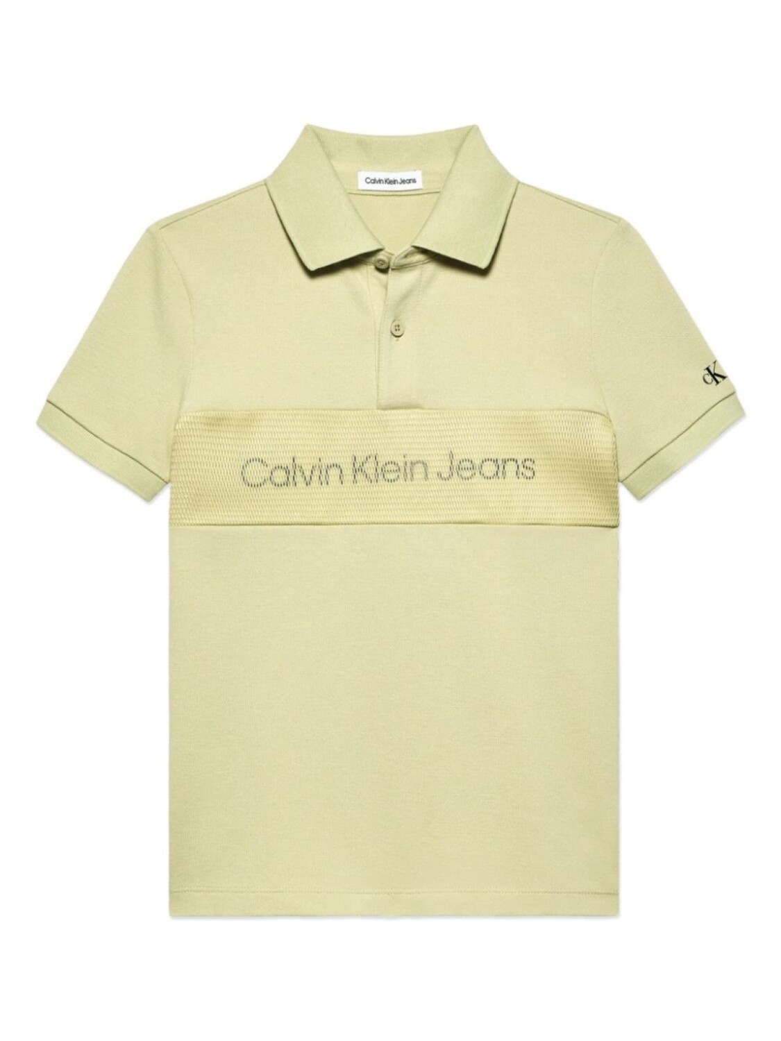 

Рубашка поло с логотипом Calvin Klein Kids, зеленый