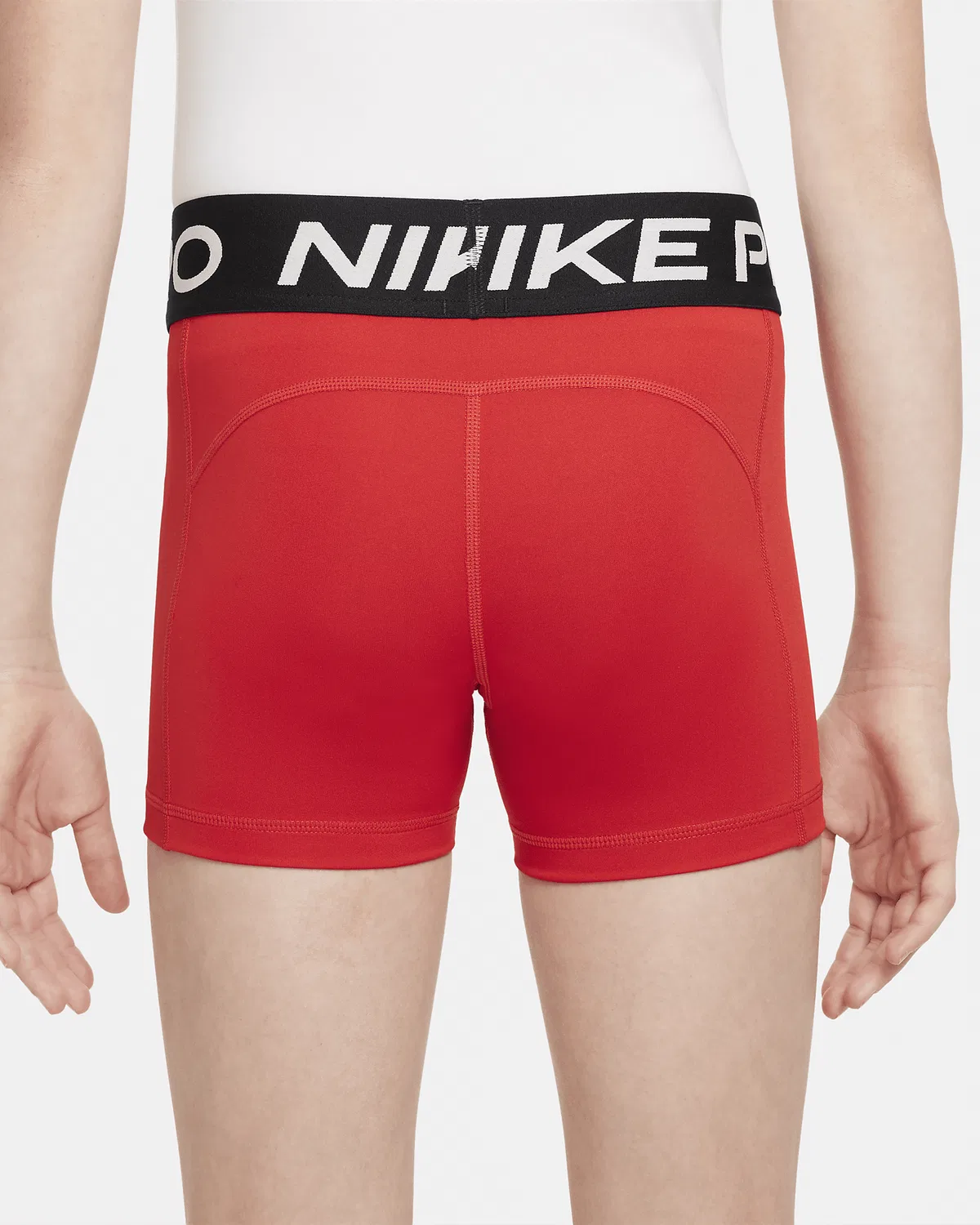 Шорты Nike Pro для девочек, University Red/White — фото 3