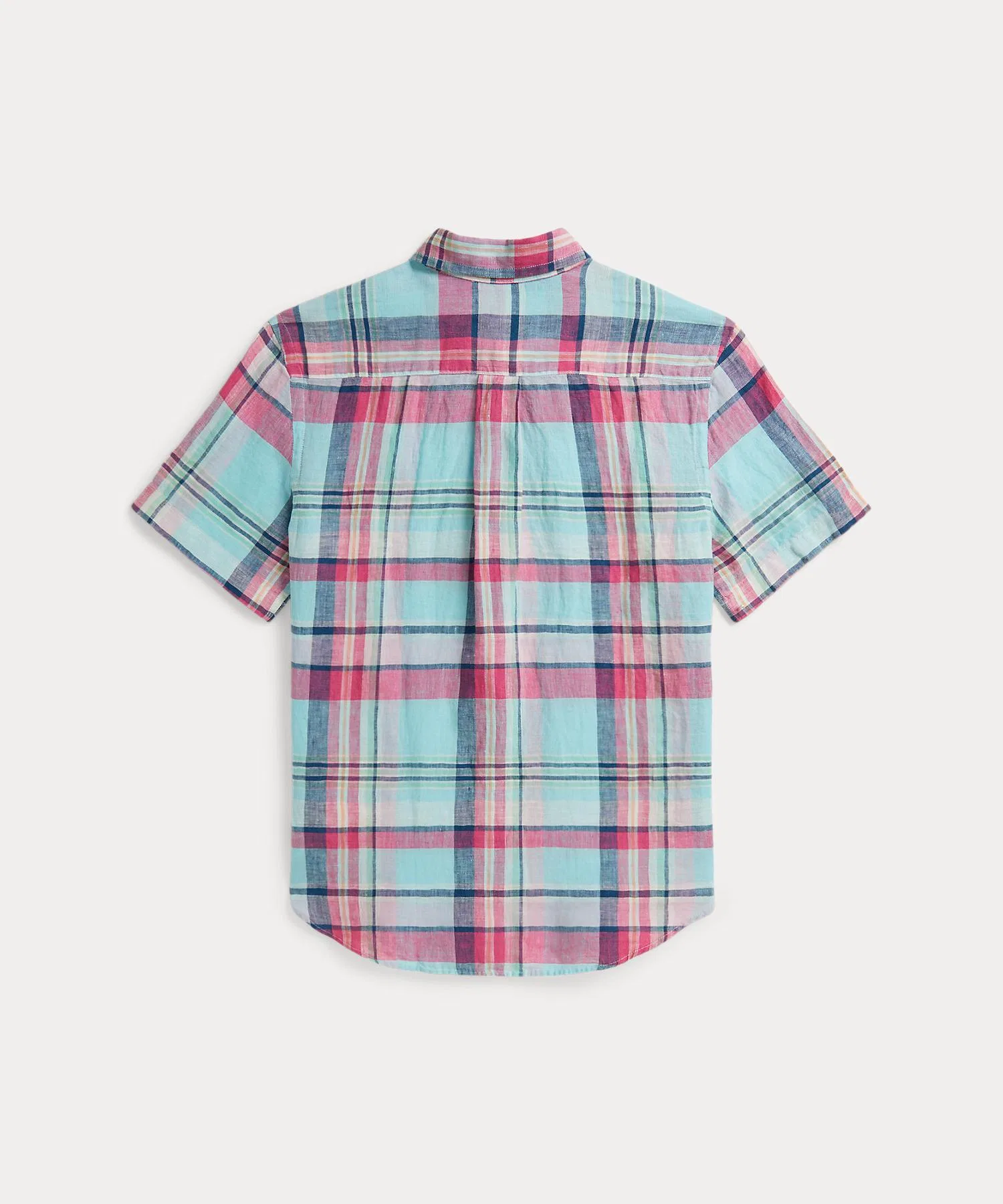 Детская рубашка POLO RALPH LAUREN CHILDRENSWEAR с коротким рукавом в клетку — фото 2