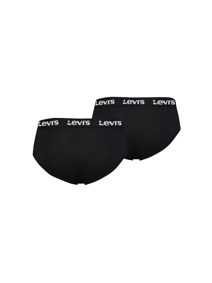 Levi´s Боксерские шорты LEVIS Men Repeat Logo Brief 2P черного цвета — фото 2