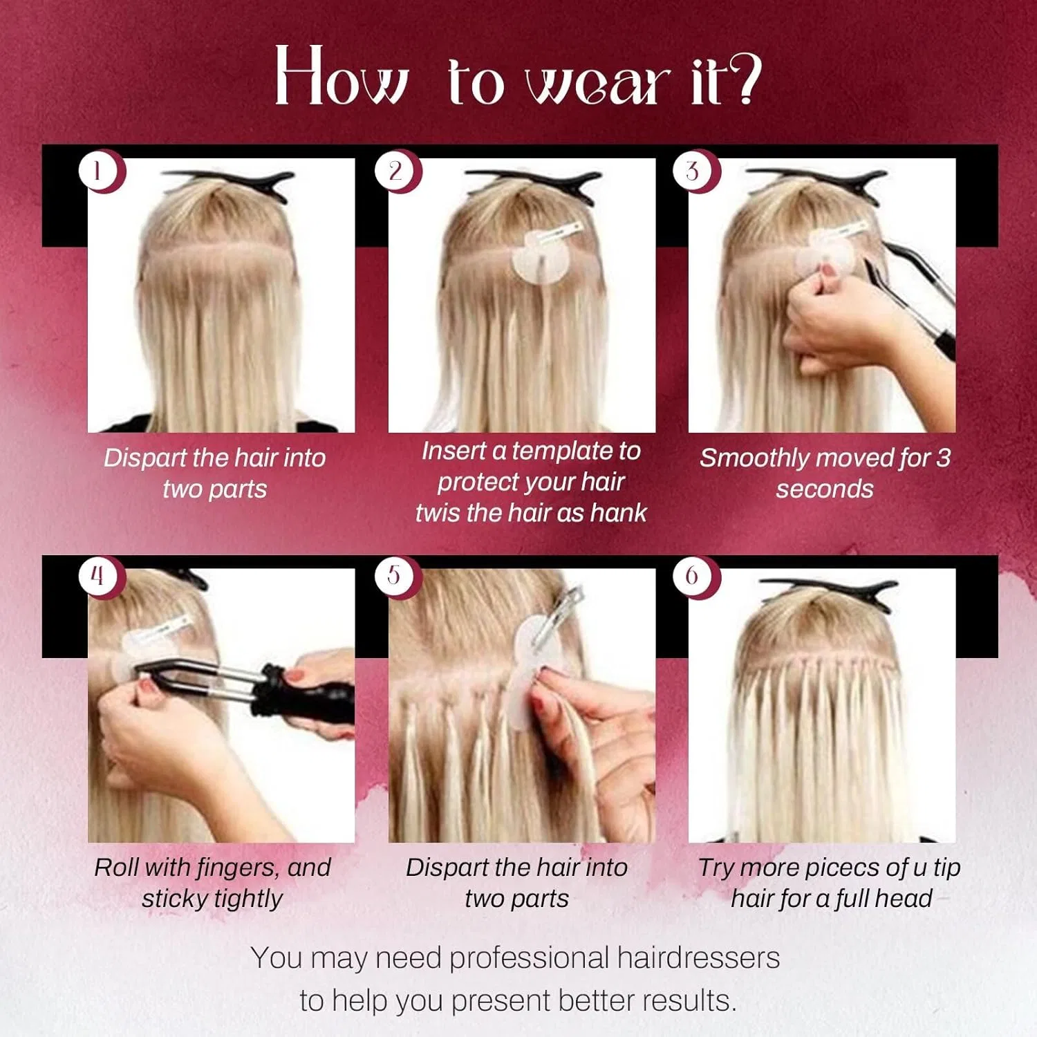 Наращивание волос на кератиновых капсулах «Blond Extensions» 50 см от RUNATURE Runature — фото 4