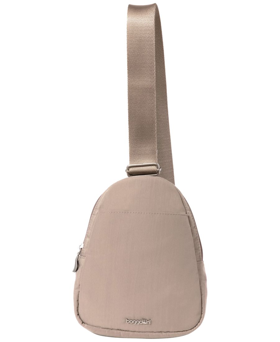 

Миниатюрная сумка через плечо с двойной молнией Baggallini, Moonrock