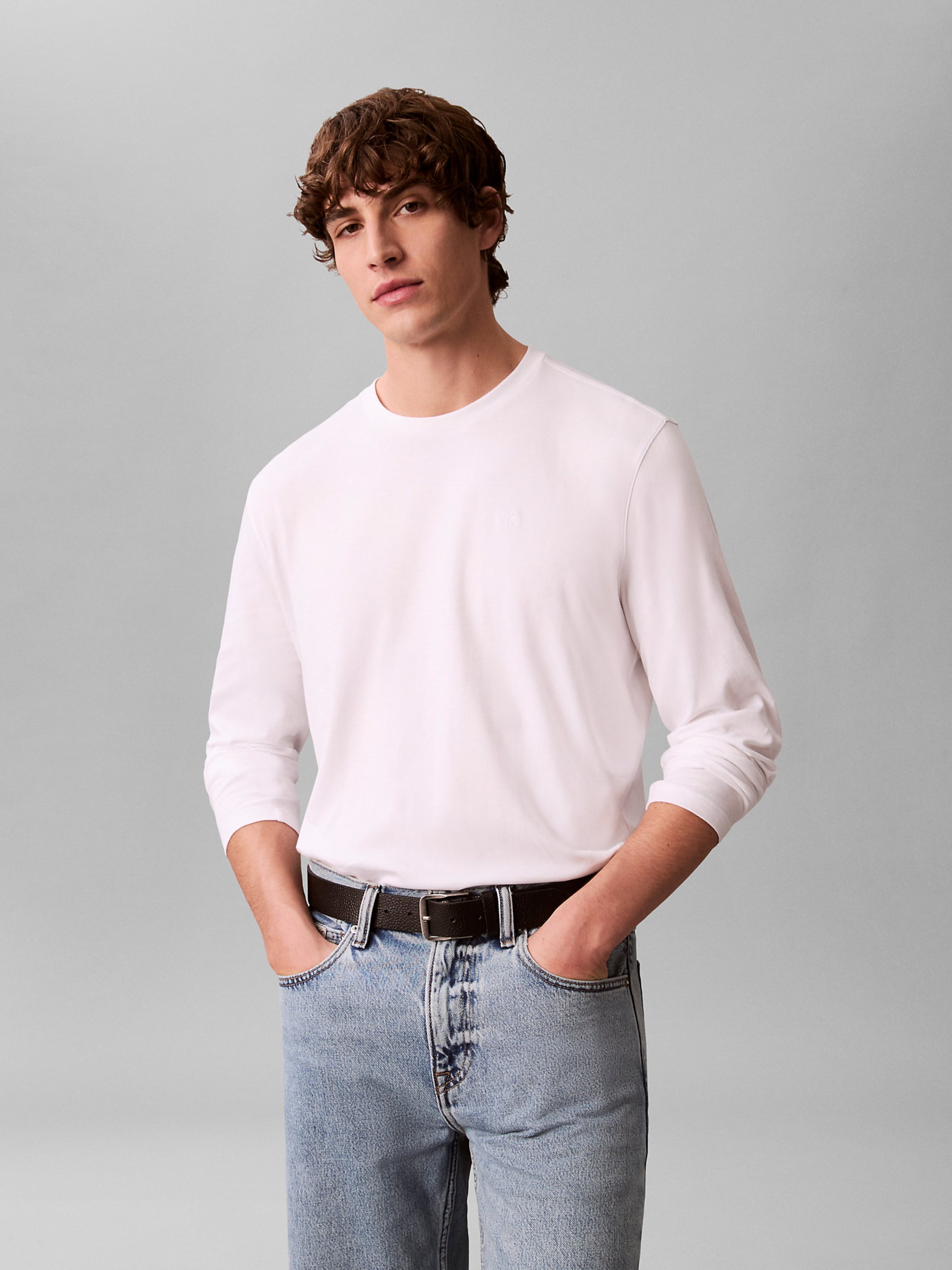 

Calvin Klein Лонгслив из белого денима