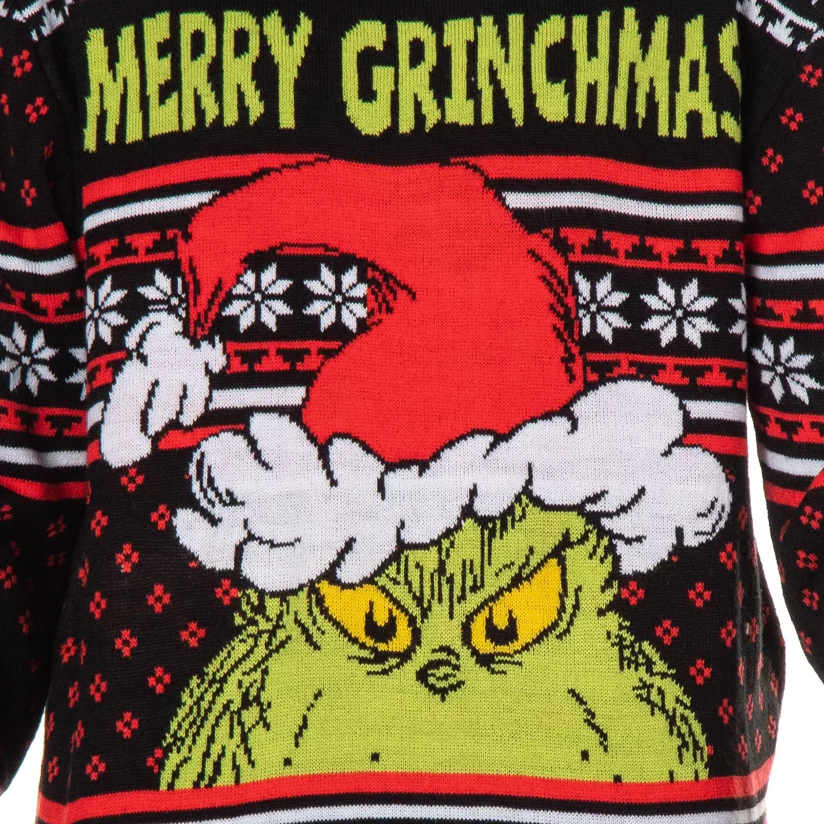 Детский пуловер с принтом Merry Grinchmas Mad Engine, Multicolored — фото 3