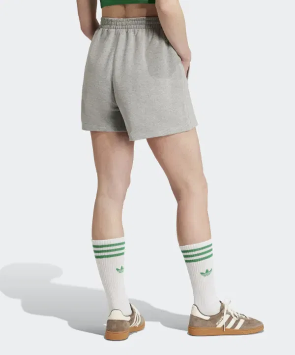 Шорты из французского футера, Essential, Adidas, средне-серый меланж — фото 2