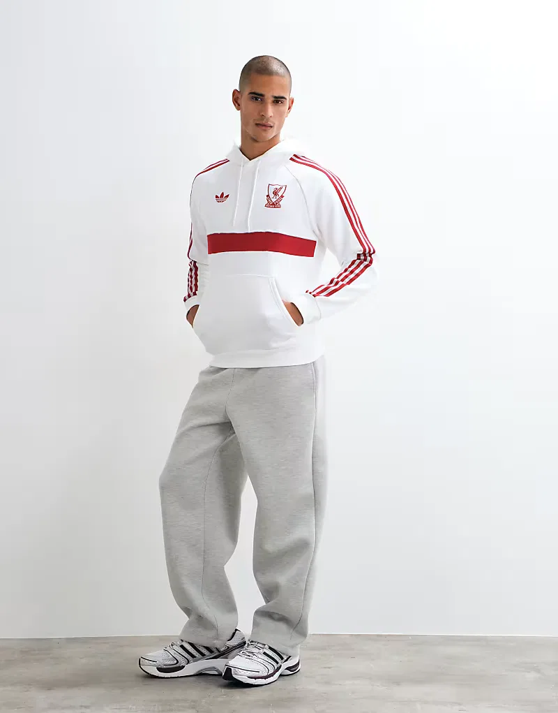 Худи-свитшот Adidas Performance Liverpool FC Originals, белый — фото 2