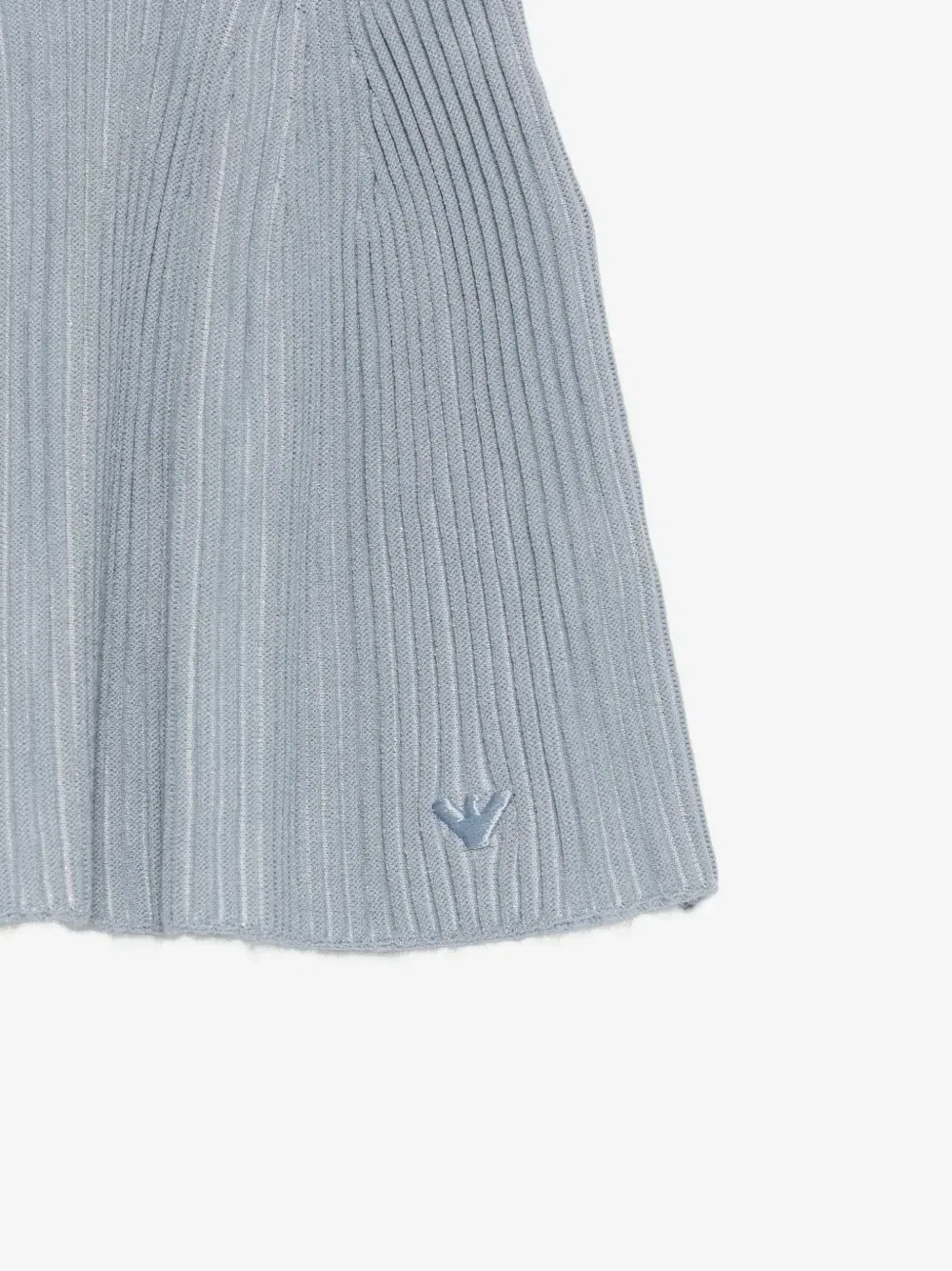 Платье в рубчик с короткими рукавами Emporio Armani Kids, синий — фото 3