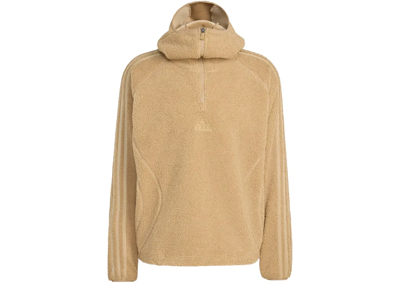 Мужская худи с четвертью молнии Teamgeist Borg Fleece Adidas, Cardboard