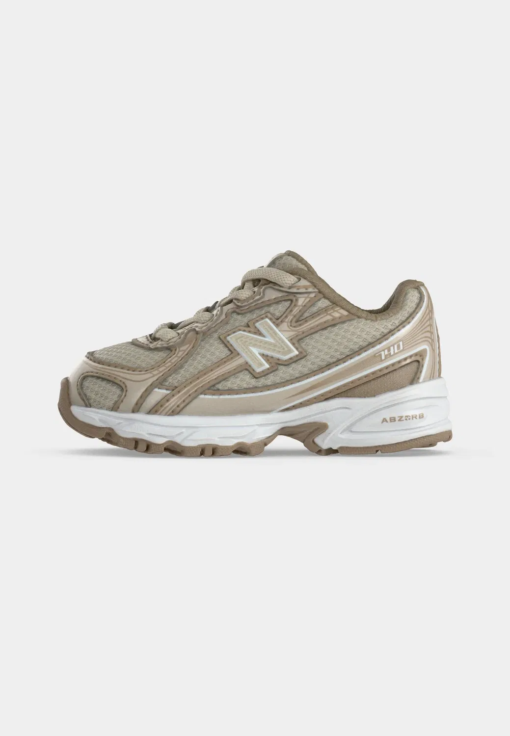 740 унисекс - детская обувь New Balance, Timberwolf/Driftwood — фото 2
