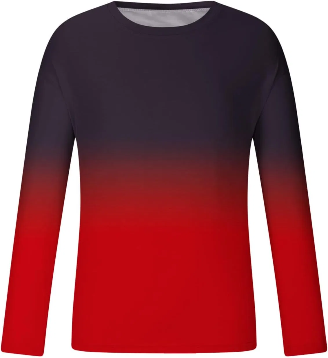 Мужская свободная футболка с градиентом Athletic Top, Red — фото 3