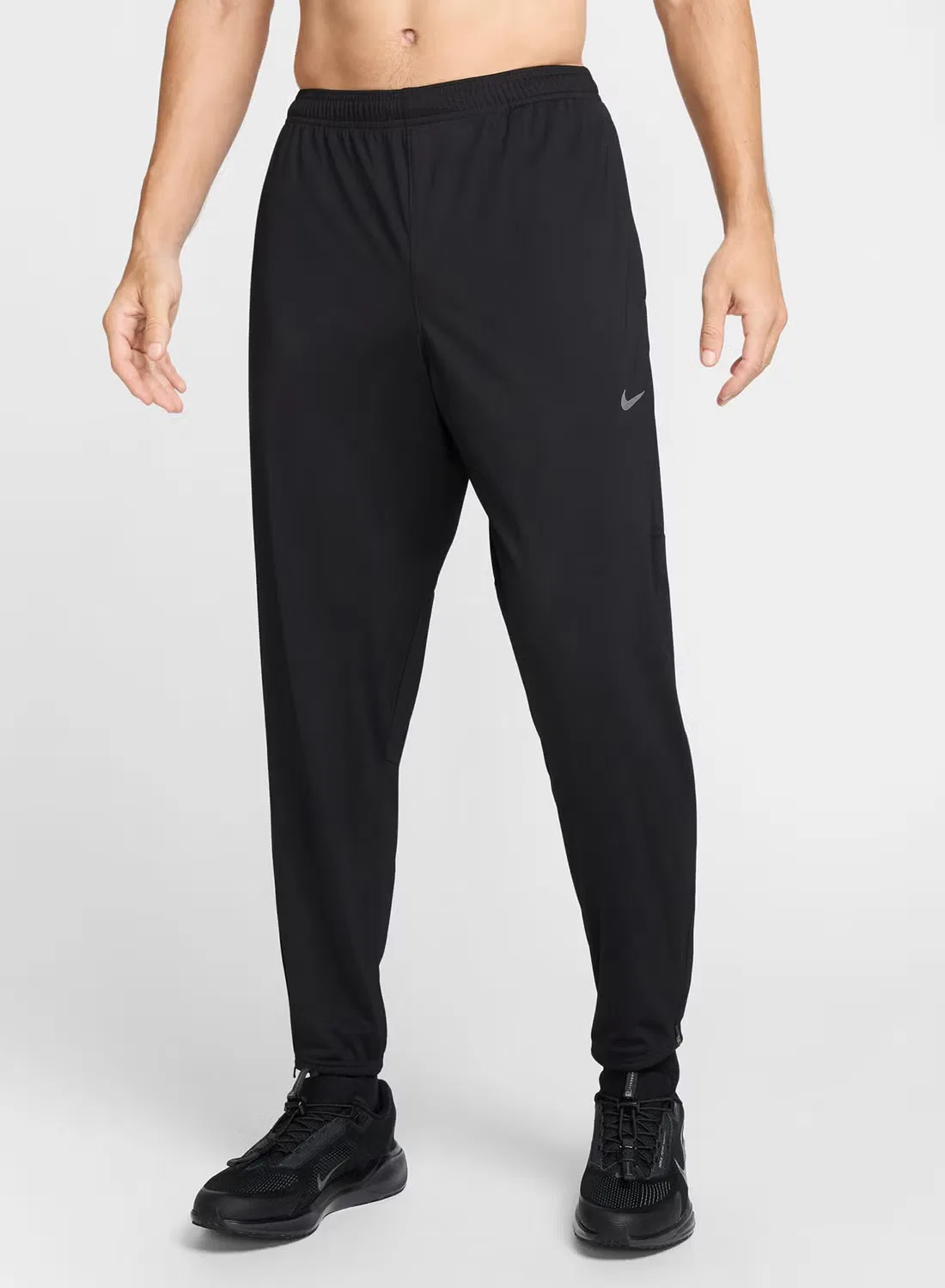 Штаны спортивные легкие с молниями Dri-Fit Challenger Nike, черный